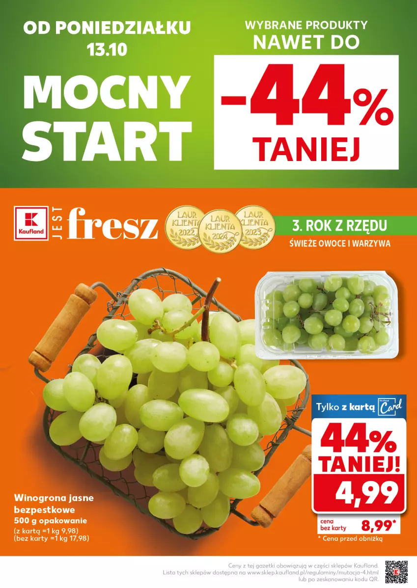 Gazetka promocyjna Kaufland - Mocny Start - ważna 13.10 do 15.10.2025 - strona 2 - produkty: Owoce, Warzywa, Wino, Winogrona