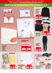 Gazetka promocyjna Kaufland - Mocny Start - Gazetka - ważna od 15.10 do 15.10.2025 - strona 24 - produkty: Klapki, Gin, Kapcie, Pościel, Dres, Ręcznik, Legginsy, Dzieci, Komplet pościeli, Bluza, Poduszka, Bluza dresowa