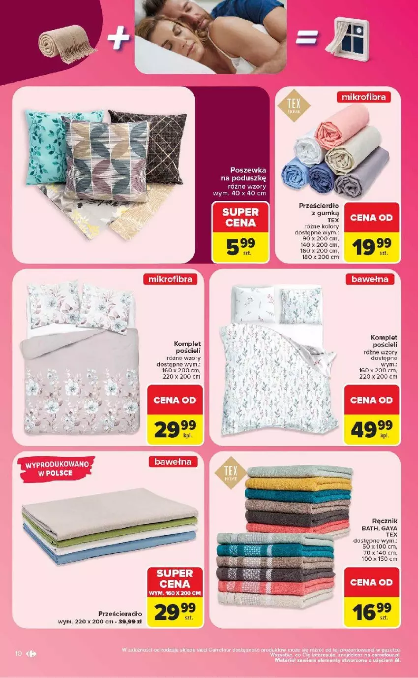 Gazetka promocyjna Carrefour - Gazetka Carrefour w SUMIE same okazje - ważna 13.07 do 25.07.2026 - strona 10 - produkty: Fa, Pościel, Poszewka