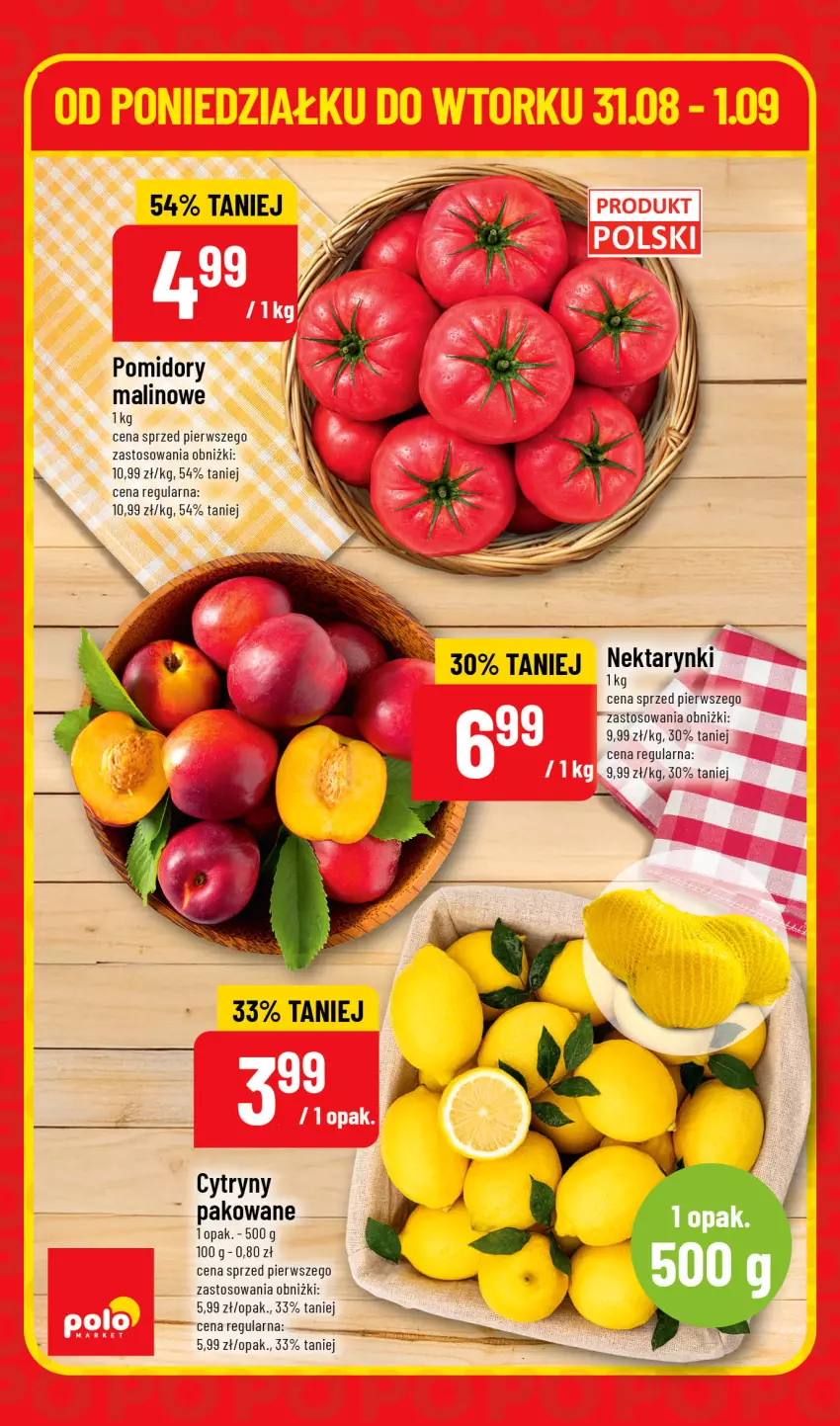Gazetka promocyjna PoloMarket - Ulotka Superhity pon-wt - ważna 31.08 do 01.09.2026 - strona 2 - produkty: Cytryny, Nektar, Pomidory