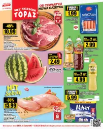 Gazetka promocyjna Topaz - Gazetka - Gazetka - ważna od 12.06 do 12.06.2024 - strona 1 - produkty: Kurczak, Gra, Szynka wieprzowa, Velvet, Szynka, Waga
