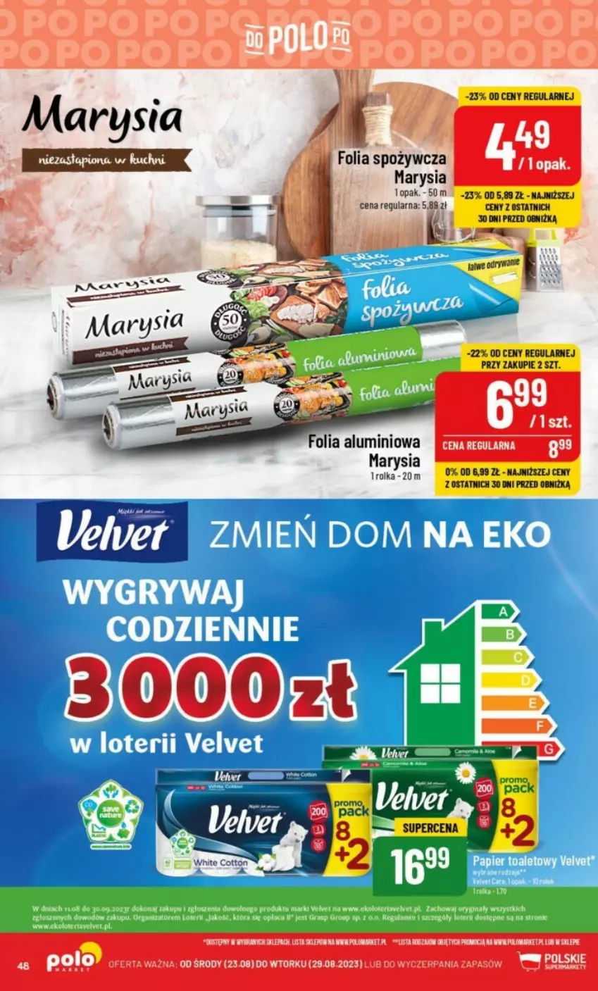 Gazetka promocyjna PoloMarket - ważna 23.08 do 29.08.2023 - strona 43 - produkty: Gry, Klej, Papier, Papier toaletowy, Rolki, Velvet