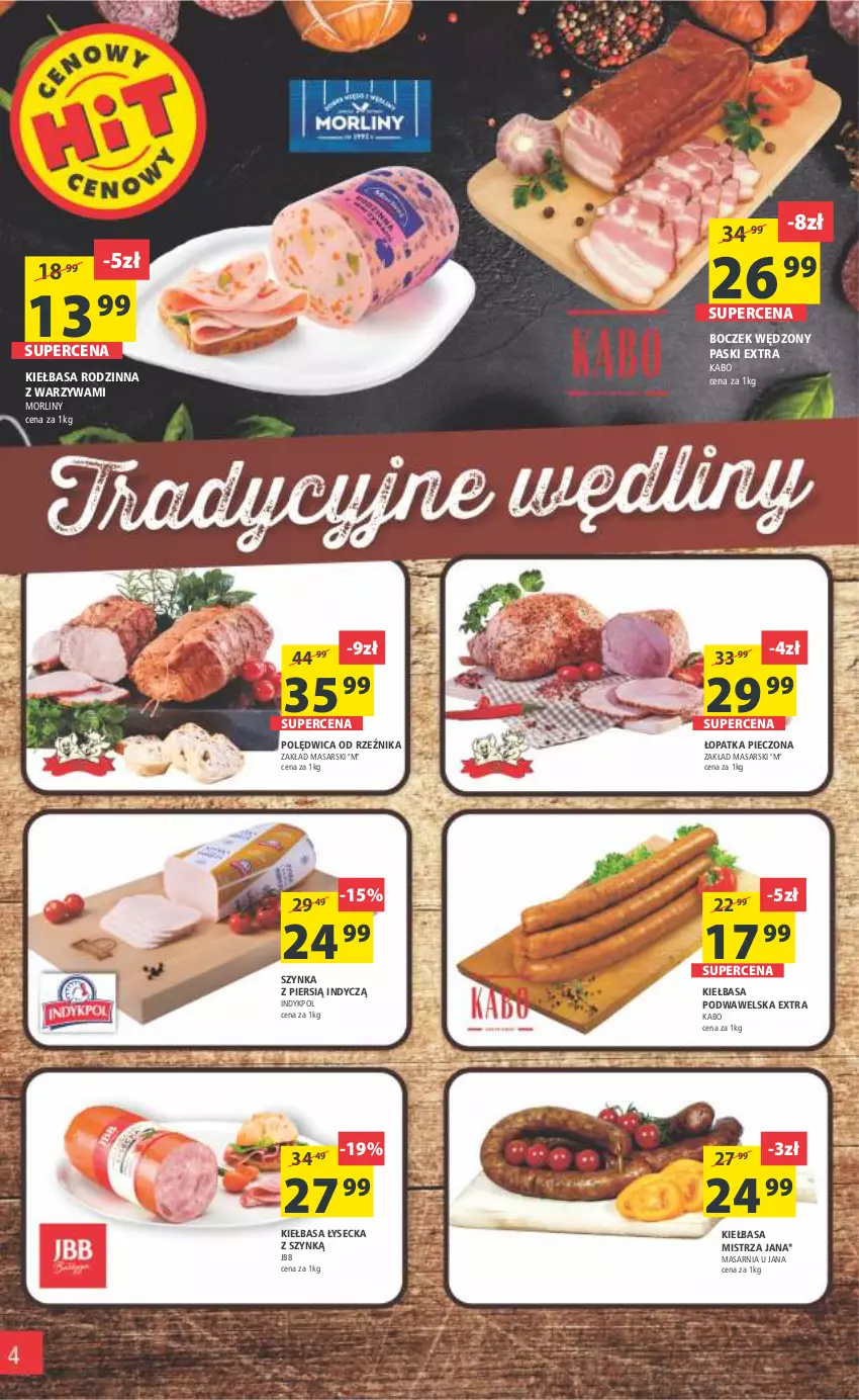 Gazetka promocyjna Arhelan - Gazetka - ważna 18.11 do 27.11.2022 - strona 4 - produkty: Boczek, Kiełbasa, Kiełbasa podwawelska, Morliny, Piec, Polędwica, Szynka, Warzywa, Wawel