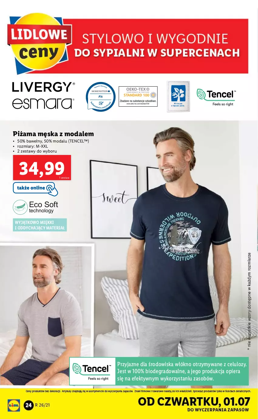 Gazetka promocyjna Lidl - GAZETKA - ważna 28.06 do 03.07.2021 - strona 24 - produkty: Gra, Moda, Piżama