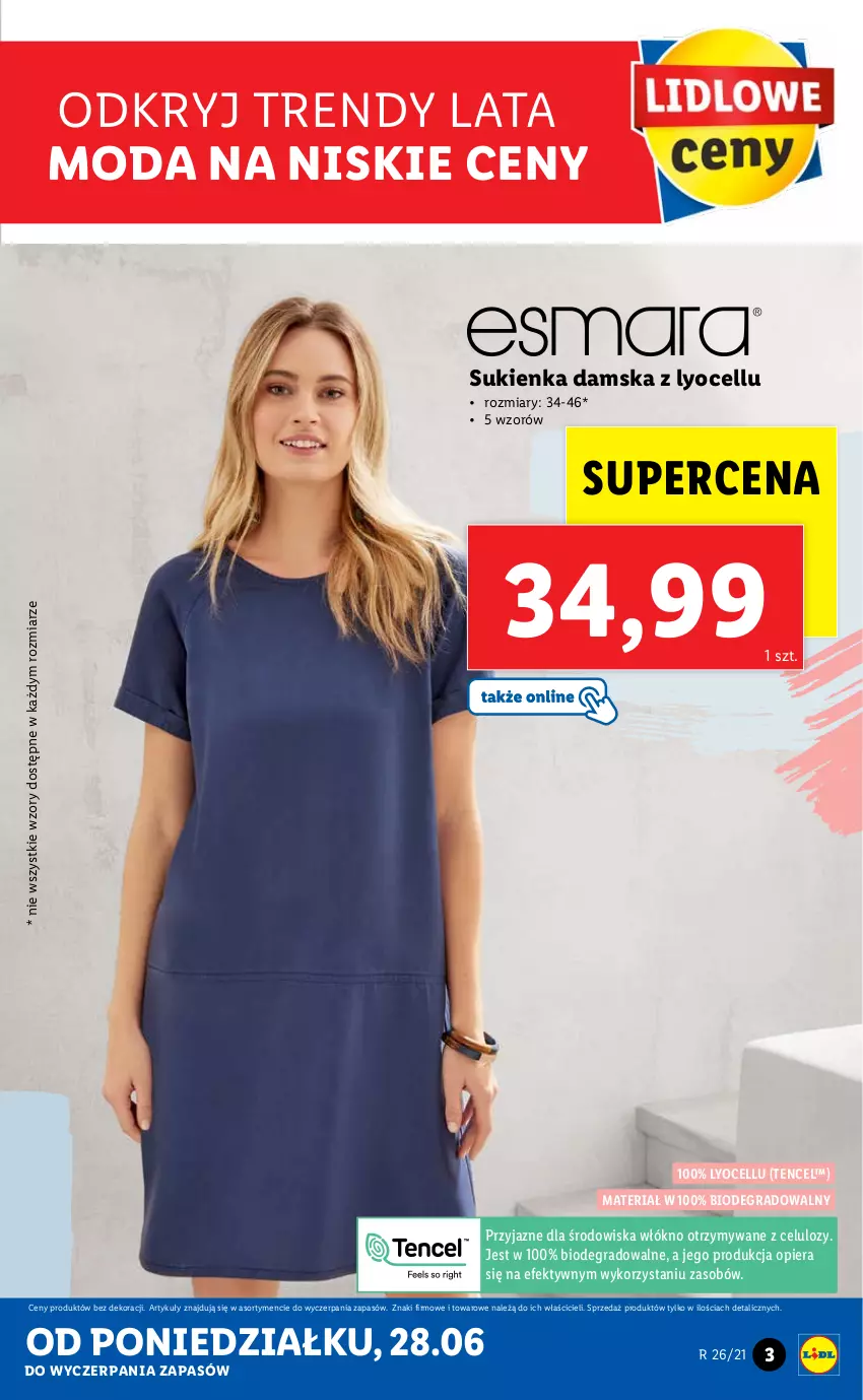 Gazetka promocyjna Lidl - GAZETKA - ważna 28.06 do 03.07.2021 - strona 3 - produkty: Gra, Moda, Sukienka