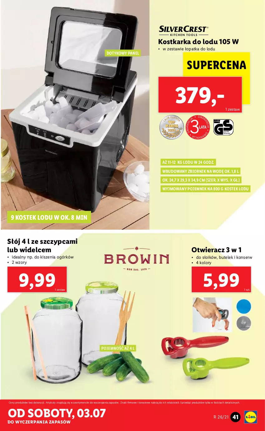 Gazetka promocyjna Lidl - GAZETKA - ważna 28.06 do 03.07.2021 - strona 41 - produkty: Otwieracz, Pojemnik, Ser, Stek