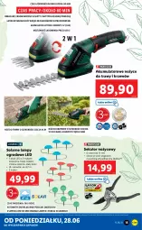 Gazetka promocyjna Lidl - GAZETKA - Gazetka - ważna od 03.07 do 03.07.2021 - strona 15 - produkty: Noż, Ryba, Nożyce, Sekator, Akumulator