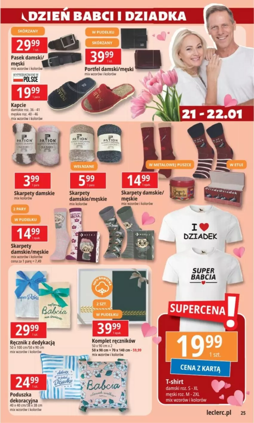 Gazetka promocyjna E Leclerc - ważna 14.01 do 26.01.2025 - strona 18 - produkty: Cars, Kapcie, Karp, Pasek, Poduszka, Por, Ręcznik