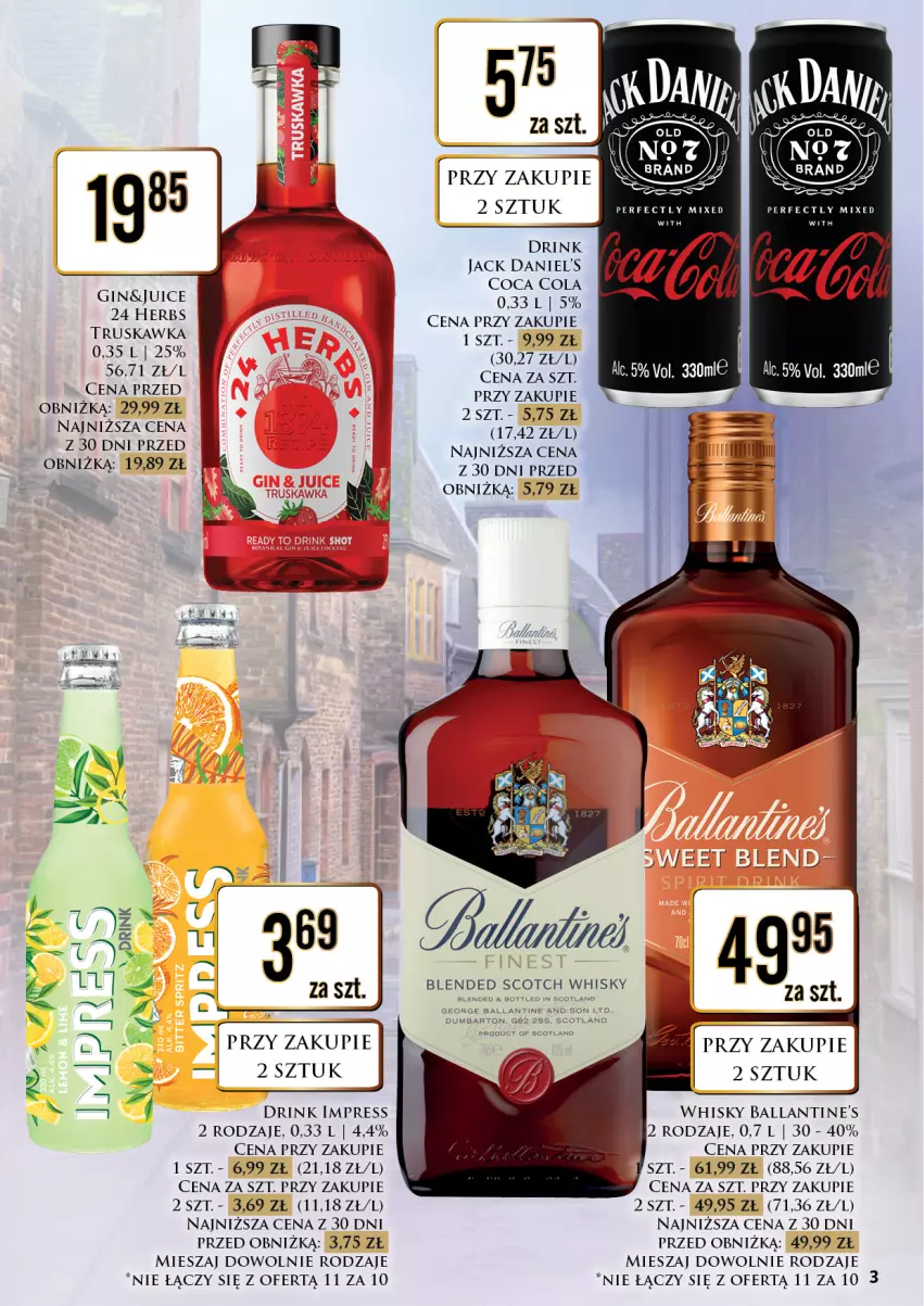 Gazetka promocyjna Dino - Oferta alkoholowa - ważna 11.09 do 12.09.2026 - strona 3 - produkty: Fa, Gin, Whisky
