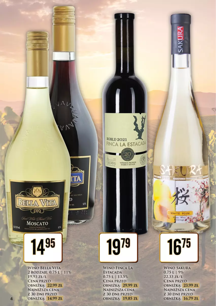 Gazetka promocyjna Dino - Oferta alkoholowa - ważna 11.09 do 12.09.2026 - strona 4 - produkty: Bell, Bella, Fa, Taca, Wino