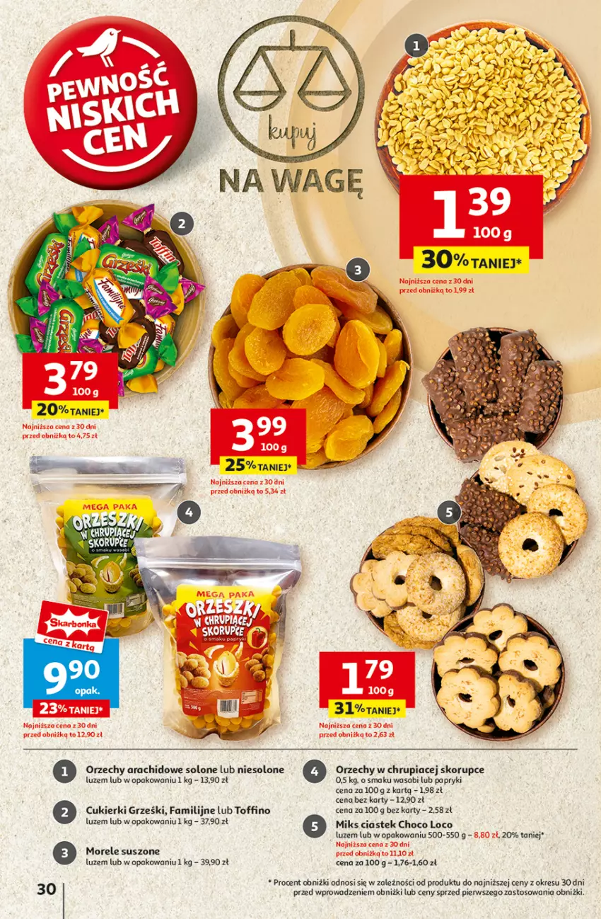 Gazetka promocyjna Auchan - Pewność Niskich Cen Hipermarket - ważna 05.09 do 11.09.2024 - strona 32 - produkty: Cukier, Cukierki, Fa, Grześki, Stek, Toffino, Wasa