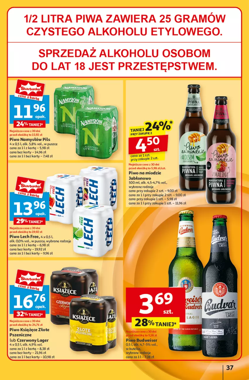 Gazetka promocyjna Auchan - Pewność Niskich Cen Hipermarket - ważna 05.09 do 11.09.2024 - strona 39 - produkty: Gra, Książęce, Namysłów, Piwa, Piwo, Pled