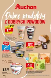 Gazetka promocyjna Auchan - Pewność Niskich Cen Hipermarket - Gazetka - ważna od 11.09 do 11.09.2024 - strona 14 - produkty: Sałatka, Marchewka, Sok, Ser, Mascarpone, Sałat, Szynka, Serek, Deser, Groszek, Fa