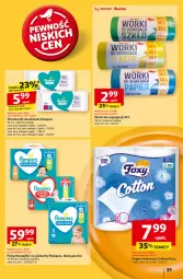 Gazetka promocyjna Auchan - Pewność Niskich Cen Hipermarket - Gazetka - ważna od 11.09 do 11.09.2024 - strona 41 - produkty: Pampers, Papier, Pieluchy, Majtki, Papier toaletowy, Rolki, Chusteczki, Foxy, Pieluchomajtki