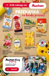 Gazetka promocyjna Auchan - Pewność Niskich Cen Hipermarket - Gazetka - ważna od 11.09 do 11.09.2024 - strona 44 - produkty: Ser, Por, Danone, Bułeczki, Serek homogenizowany, Serek, Herbatniki, Aronia, Dan Cake, Baton, Danio, Kubuś, Kakao, Kasza, Bakalland