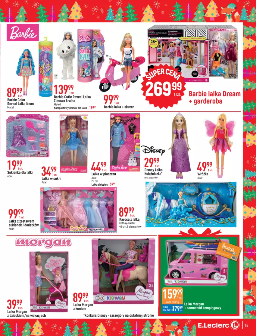 Gazetka promocyjna E Leclerc - ważna 08.11 do 03.12.2022 - strona 13 - produkty: Barbie, Disney, Domek dla lalek, Lalka, Piec, Płaszcz