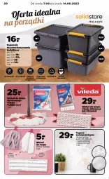 Gazetka promocyjna Netto - Akcesoria i dodatki - Gazetka - ważna od 14.06 do 14.06.2023 - strona 4 - produkty: Tapeta, Por, Mop, Rama, Pojemnik, Vileda, Wkład do mopa, Pojemnik do przechowywania