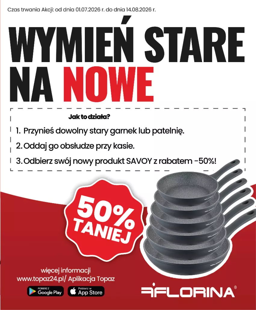 Gazetka promocyjna Topaz - Gazetka - ważna 01.07 do 16.07.2026 - strona 23 - produkty: Garnek, Kije