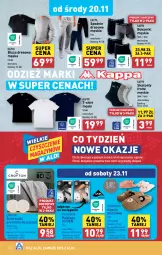 Gazetka promocyjna Aldi - Pełna oferta - Gazetka - ważna od 23.11 do 23.11.2024 - strona 30 - produkty: Top, Ser, Por, Kapcie, Karp, T-shirt, Rajstopy, Dres, Wełna, Spodnie, Bluza, Spodnie dresowe, Bluza dresowa, Bokserki, Fa