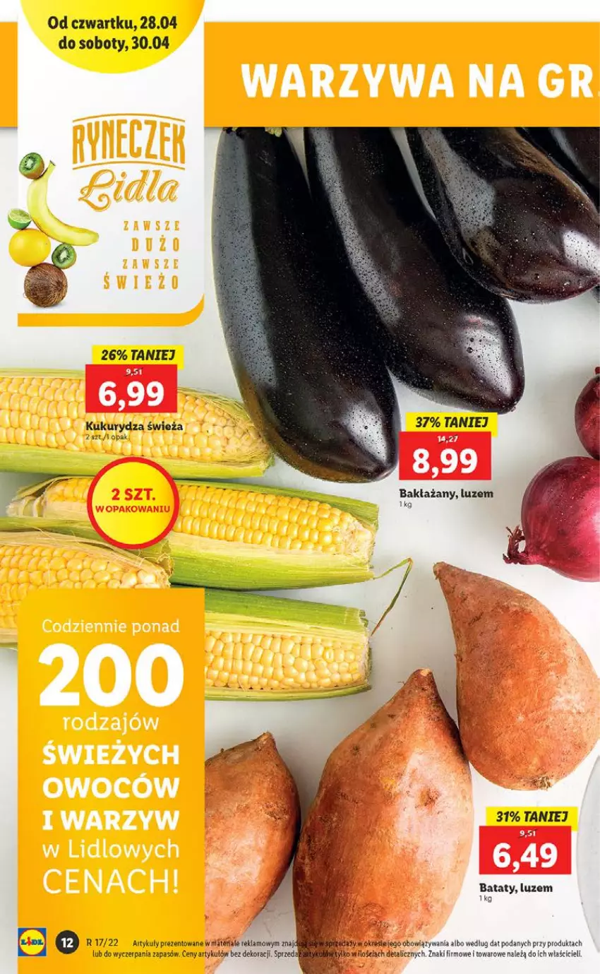 Gazetka promocyjna Lidl - GAZETKA - ważna 28.04 do 30.04.2022 - strona 12 - produkty: Kukurydza