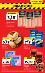 Gazetka promocyjna Lidl - GAZETKA - Gazetka - ważna od 30.04 do 30.04.2022 - strona 3 - produkty: Kawa rozpuszczalna, Gra, Parówki, Parówki z szynki, Kawa mielona, Kawa, PIKOK, Prima, Wkładki, Waga, Bułka