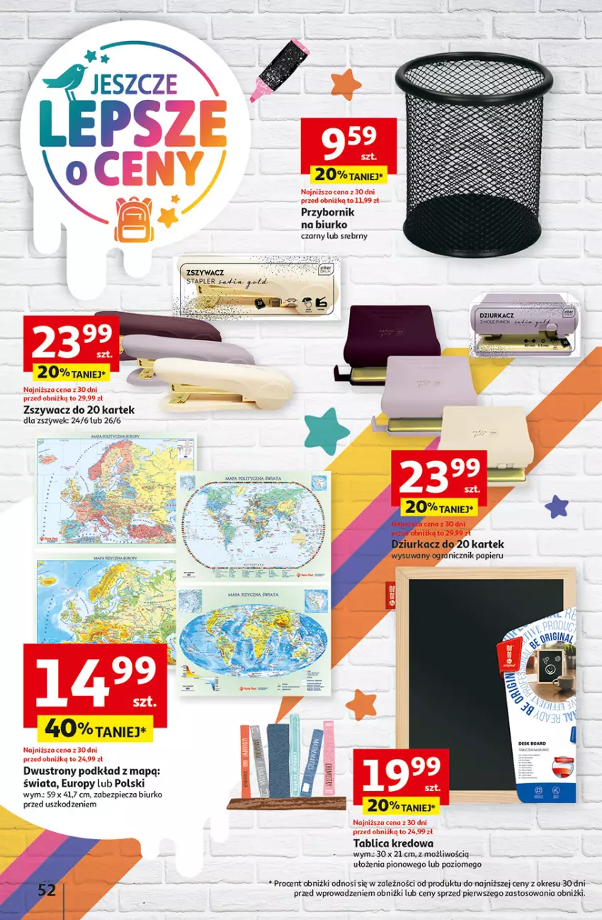 Gazetka promocyjna Auchan - Pewność Niskich Cen Hipermarket - ważna 22.08 do 28.08.2024 - strona 60 - produkty: Biurko, Fa, Gra, Papier, Piec, Podkład