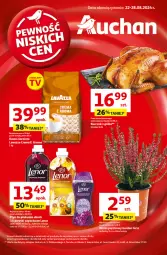 Gazetka promocyjna Auchan - Pewność Niskich Cen Hipermarket - Gazetka - ważna od 28.08 do 28.08.2024 - strona 1 - produkty: Kurczak, Kawa ziarnista, Kawa, Płyn do płukania, Lavazza, Grill, Fa