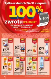 Gazetka promocyjna Auchan - Pewność Niskich Cen Hipermarket - Gazetka - ważna od 28.08 do 28.08.2024 - strona 4 - produkty: Sok, Mus, Sok jabłkowy, Smoothie, Woda mineralna, Kabanos, Woda, Mango