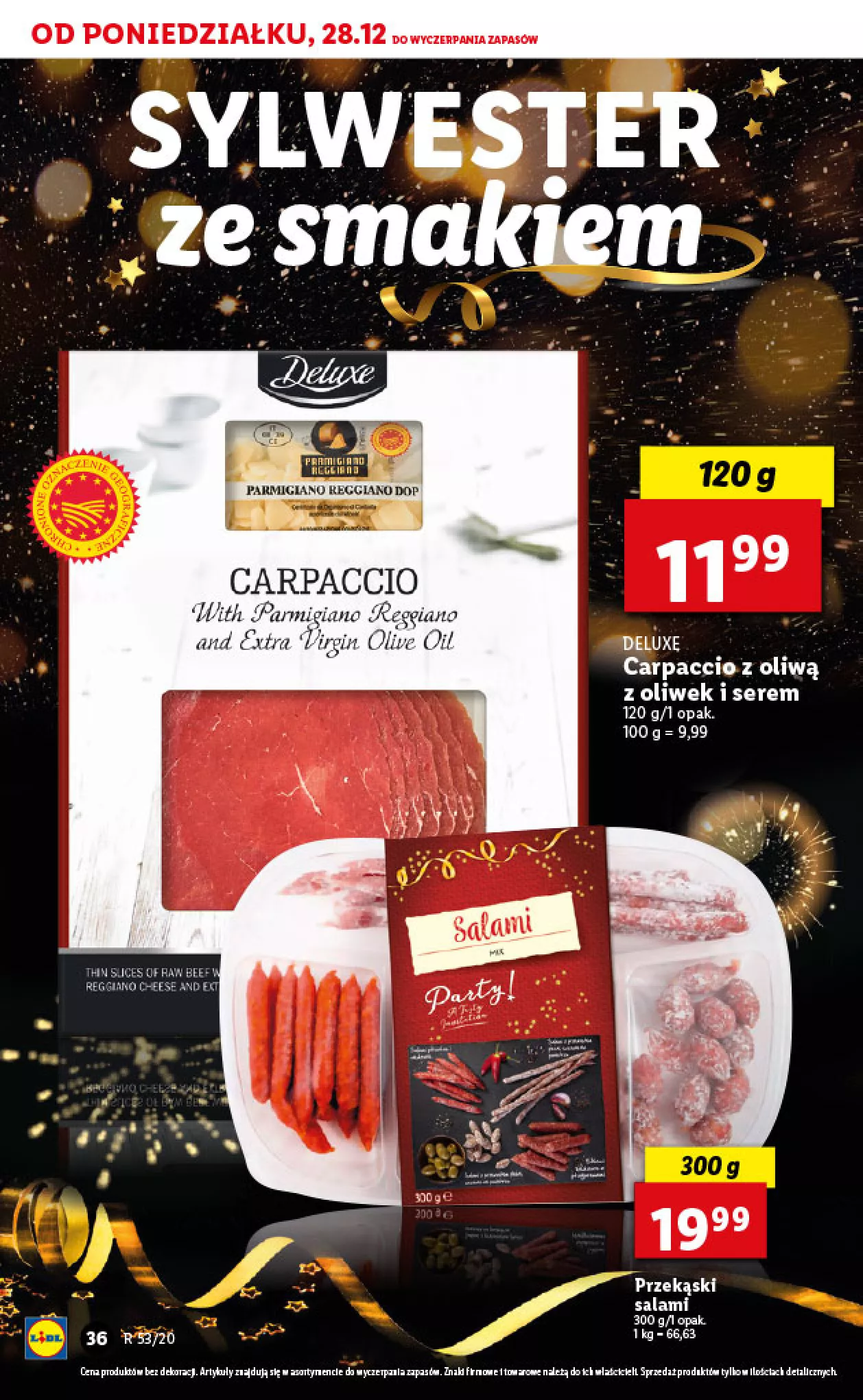 Gazetka promocyjna Lidl - Sylwester - ważna 28.12.2020 do 01.01.2021 - strona 36