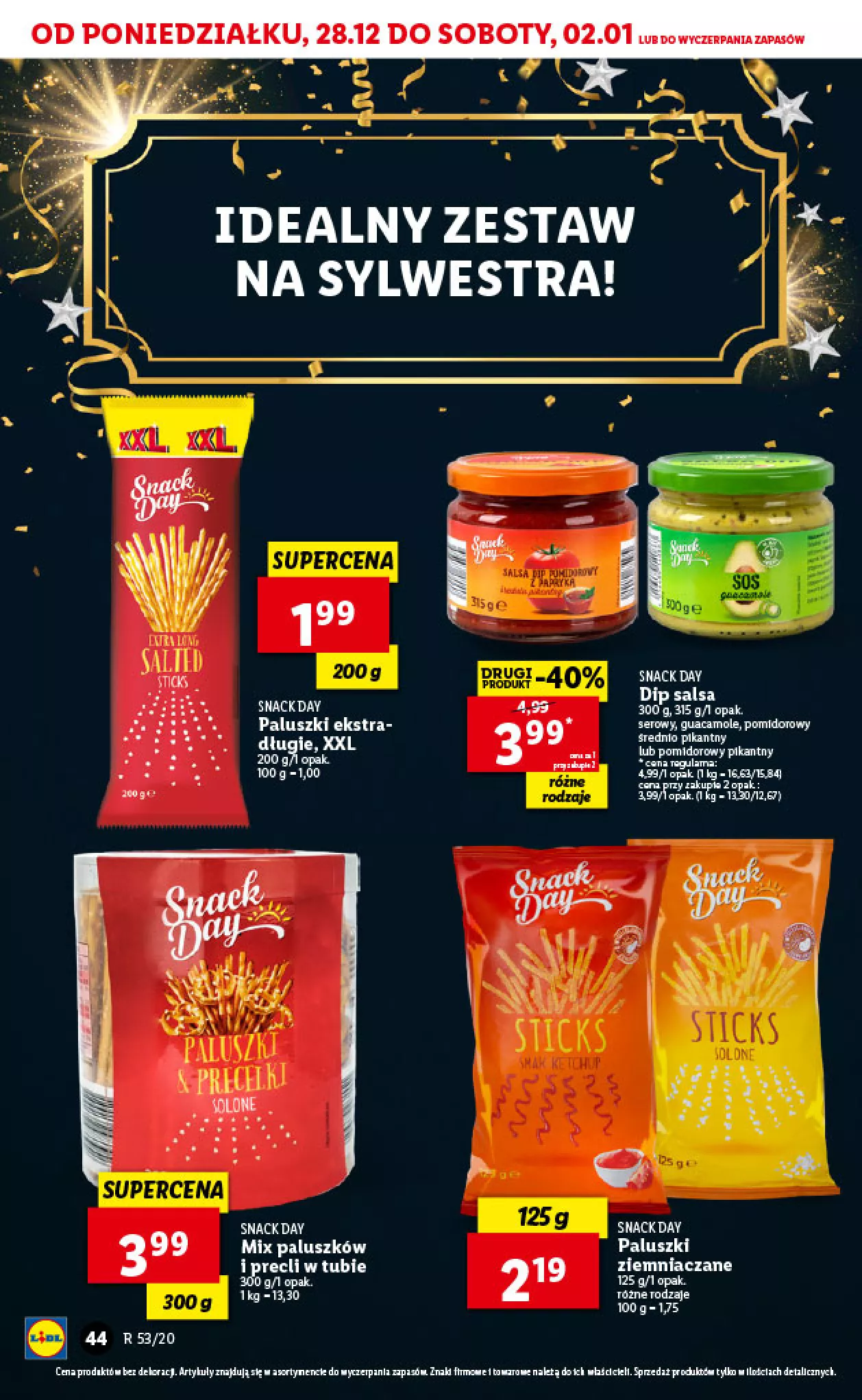 Gazetka promocyjna Lidl - Sylwester - ważna 28.12.2020 do 01.01.2021 - strona 44