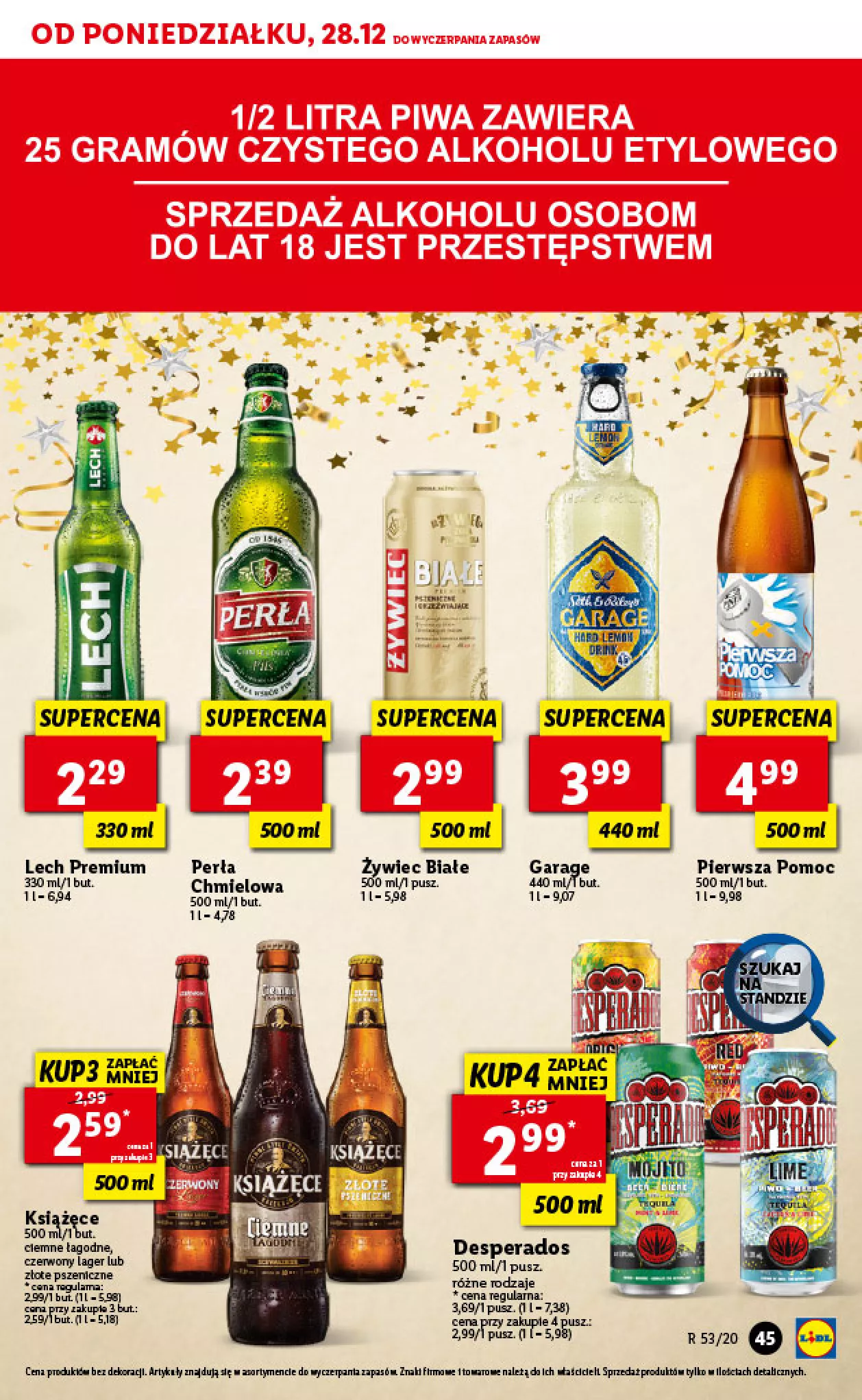 Gazetka promocyjna Lidl - Sylwester - ważna 28.12.2020 do 01.01.2021 - strona 45