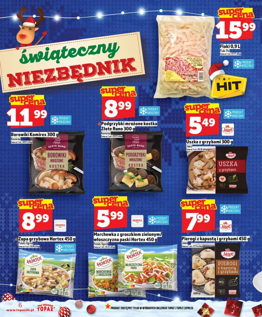 Gazetka promocyjna Topaz - Gazetka - ważna 18.12 do 23.12.2025 - strona 6 - produkty: Borowiki, Hortex, Kapustą, LG, Marchewka, Ogród