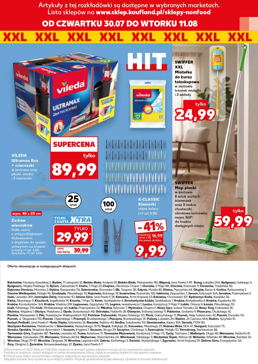 Gazetka promocyjna Kaufland - Kaufland - ważna 30.07 do 11.08.2026 - strona 17 - produkty: BIC, Chrzan, Chusteczki, Dior, Fa, Inka, Mop, Orka, Piast, Podlaski, Sok, Sos, Teleskop, Top, Vileda, Wino