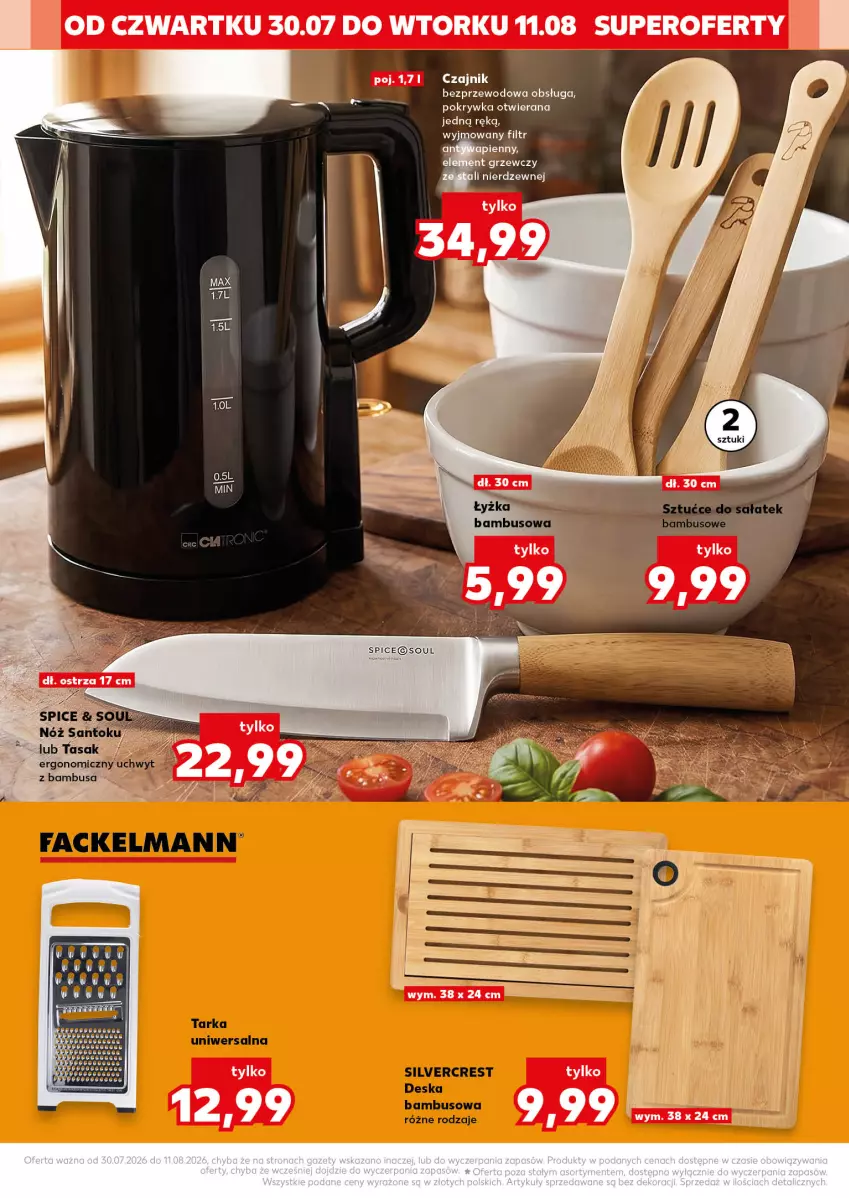 Gazetka promocyjna Kaufland - Kaufland - ważna 30.07 do 11.08.2026 - strona 18 - produkty: Czajnik, Fa, Silvercrest, Taca, Tarka