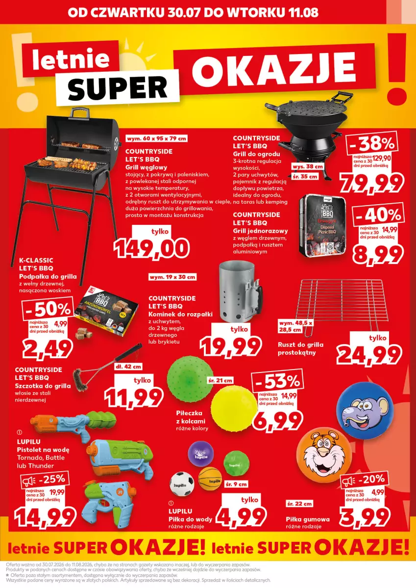 Gazetka promocyjna Kaufland - Kaufland - ważna 30.07 do 11.08.2026 - strona 5 - produkty: Fa, Grill, Kominek, Pistolet, Pojemnik, Por, Sok