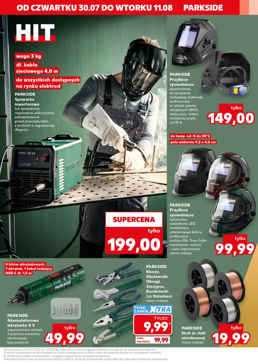 Gazetka promocyjna Kaufland - Kaufland - ważna 30.07 do 11.08.2026 - strona 9 - produkty: BIC, Parkside, Szczypce, Tarka, Waga, Warka, Wkręt, Wkrętarka