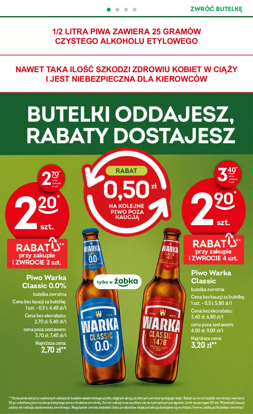 Gazetka promocyjna Żabka - gazetka-promocyjna-39-40-2026 - ważna 23.09 do 06.10.2026 - strona 34 - produkty: Gra, Mus, Olej, Piec, Piwa, Piwo, Sok, Warka