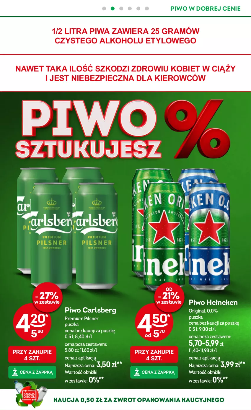Gazetka promocyjna Żabka - gazetka-promocyjna-39-40-2026 - ważna 23.09 do 06.10.2026 - strona 39 - produkty: Carlsberg, Gin, Gra, Heineken, Piec, Piwa, Piwo