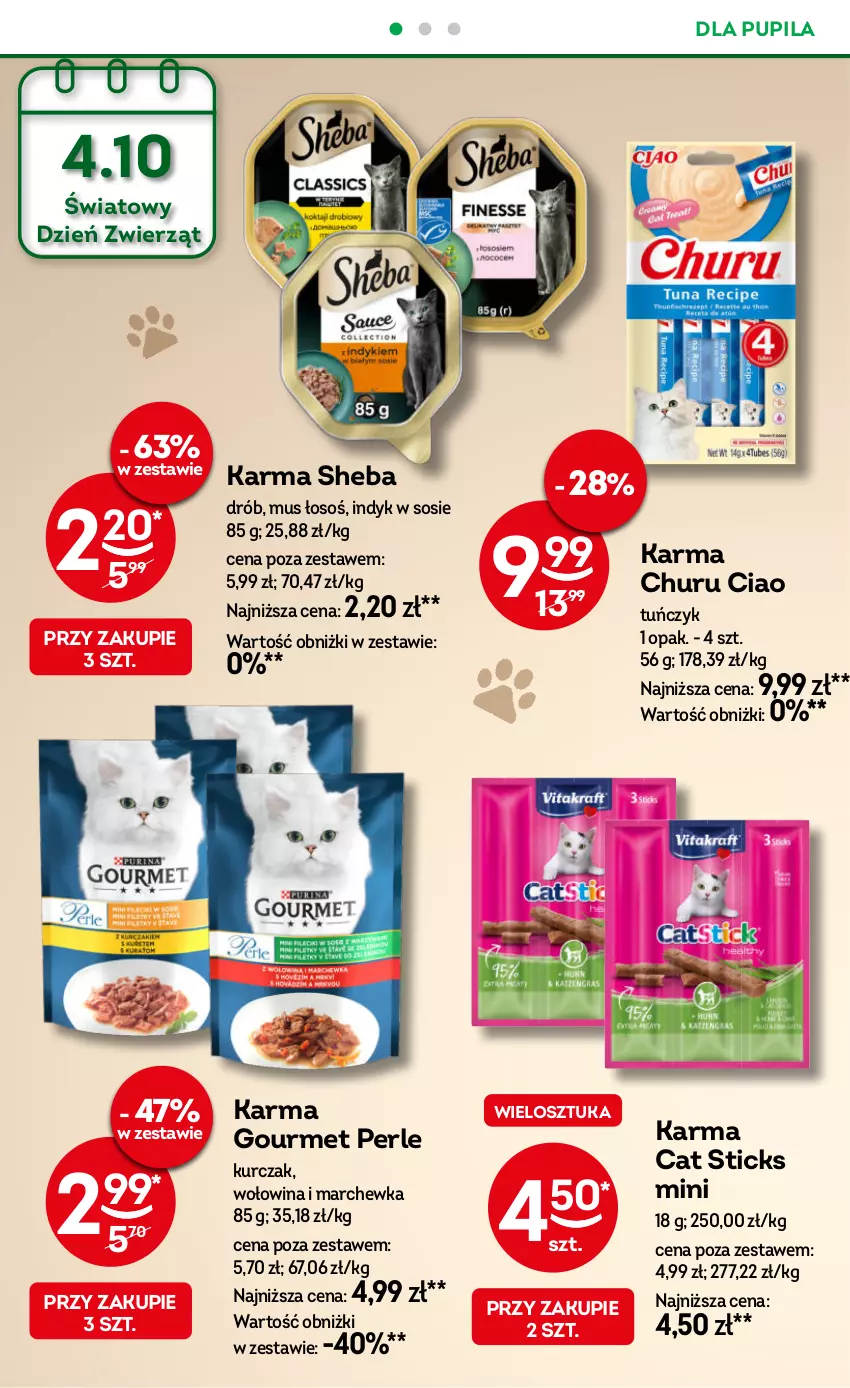 Gazetka promocyjna Żabka - gazetka-promocyjna-39-40-2026 - ważna 23.09 do 06.10.2026 - strona 82 - produkty: Drób, Kurczak, Marchewka, Mus, Sheba, Sos, Tuńczyk, Wołowina
