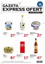 Gazetka promocyjna Makro - [Oferta specjalna] Express ofert - Gazetka - ważna od 17.12 do 17.12.2021 - strona 1 - produkty: Piwo, Serek wiejski, Serek puszysty, Piernik, Sok, Ser, Gin, Piątnica, Coca-Cola, Serek, Napój gazowany, Finuu, Napój, Mleko