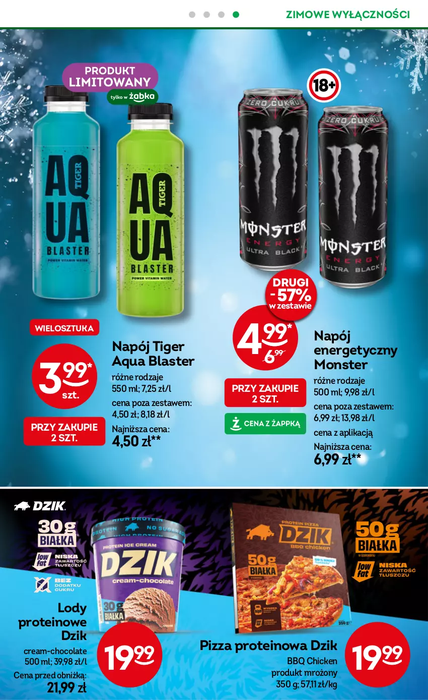 Gazetka promocyjna Żabka - ważna 18.12.2025 do 01.01.2026 - strona 19 - produkty: Lody, Napój, Napój energetyczny, Pizza, Tiger