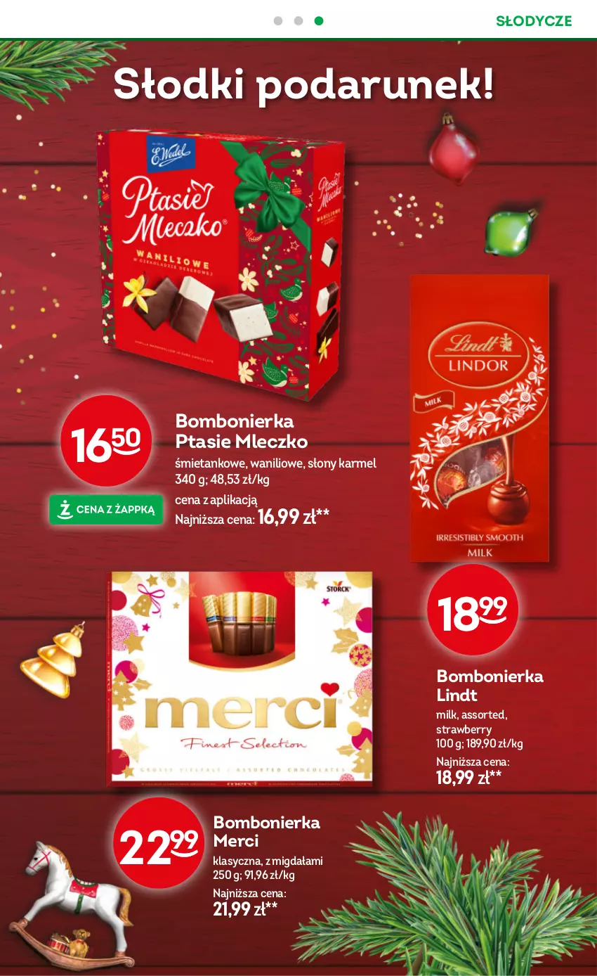 Gazetka promocyjna Żabka - ważna 18.12.2025 do 01.01.2026 - strona 22 - produkty: Lindt, Merci, Mleczko, Ptasie mleczko