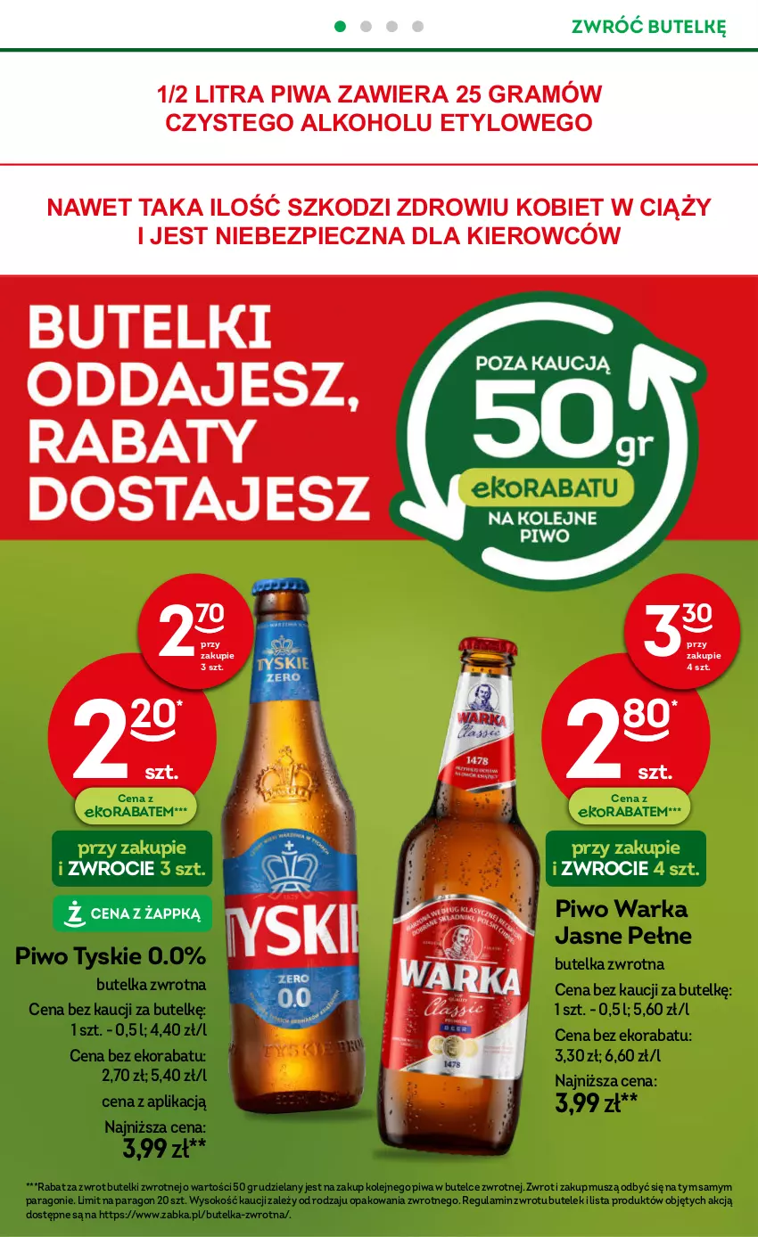 Gazetka promocyjna Żabka - ważna 18.12.2025 do 01.01.2026 - strona 32 - produkty: Gra, Mus, Olej, Piec, Piwa, Piwo, Sok, Tyskie, Warka