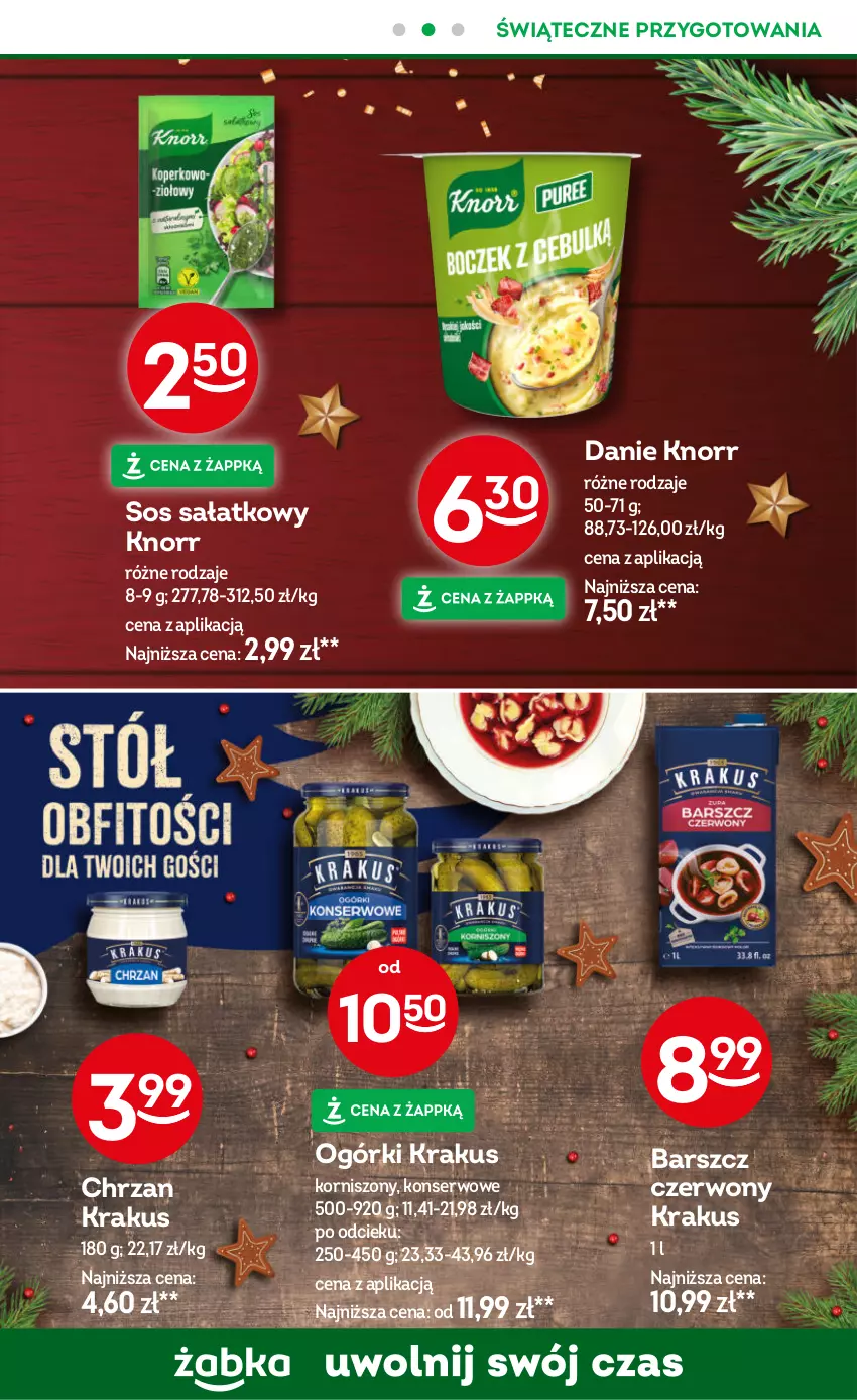 Gazetka promocyjna Żabka - ważna 18.12.2025 do 01.01.2026 - strona 59 - produkty: Chrzan, Knorr, Korniszony, Krakus, Sałat, Ser, Sos