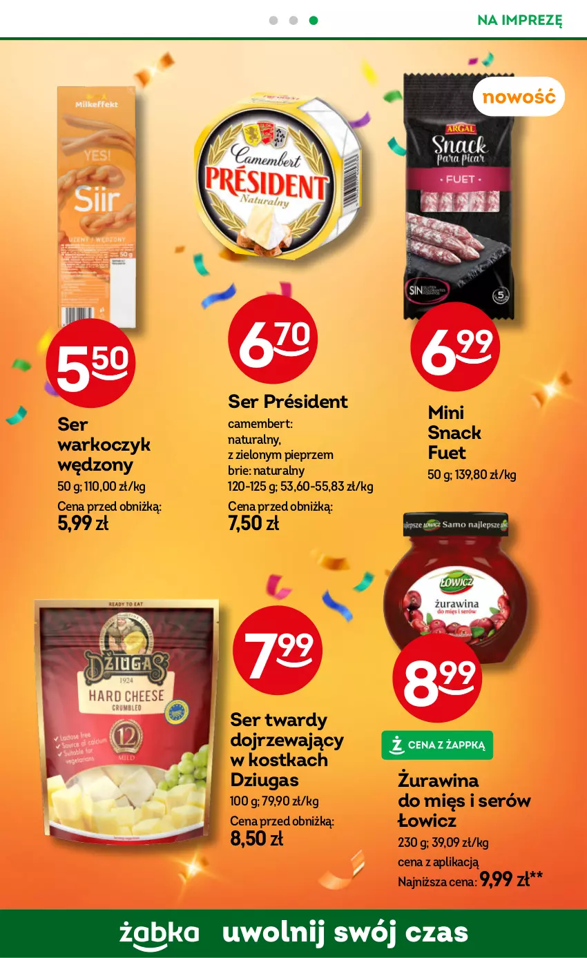 Gazetka promocyjna Żabka - ważna 18.12.2025 do 01.01.2026 - strona 64 - produkty: Brie, Camembert, Koc, Pieprz, Président, Ser