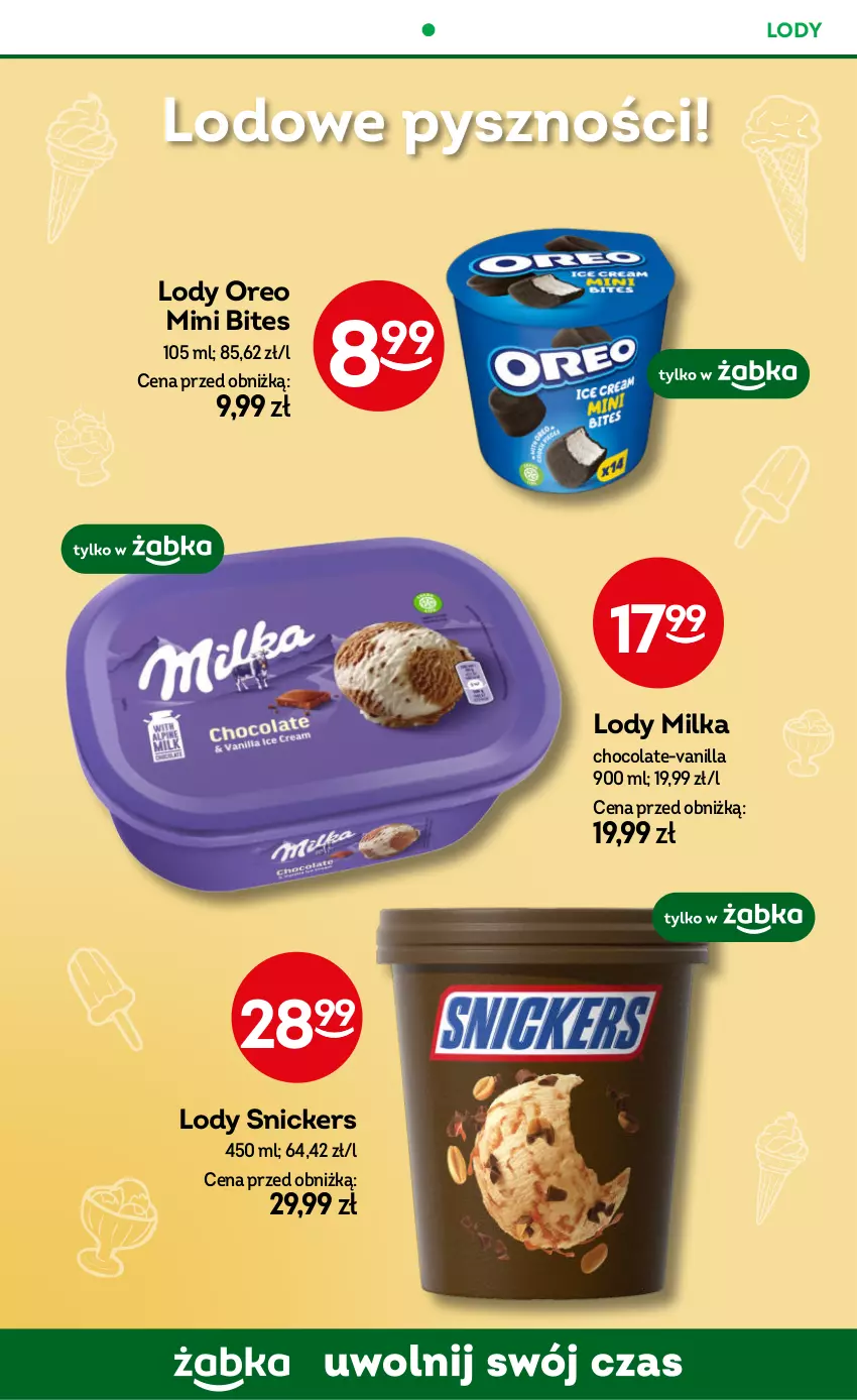 Gazetka promocyjna Żabka - ważna 18.12.2025 do 01.01.2026 - strona 67 - produkty: Lody, Milka, Oreo, Snickers