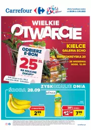Gazetka promocyjna Carrefour - Gazetka Wielkie Otwarcie Carrefour Kielce - Gazetka - ważna od 03.10 do 03.10.2022 - strona 1 - produkty: Piwa, Piec, Gra, Telefon, Papier, Rama