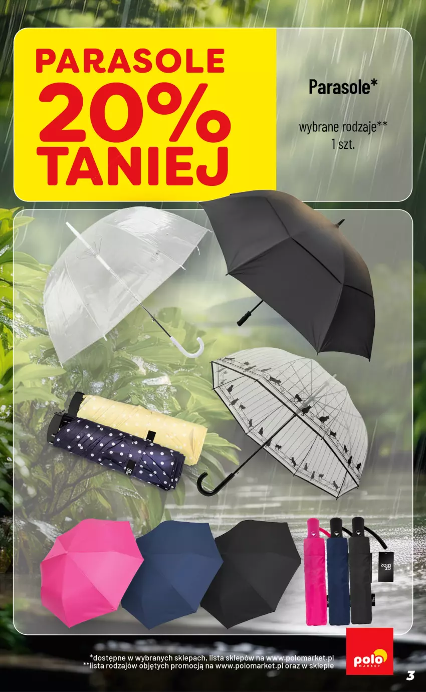 Gazetka promocyjna PoloMarket - Oferta NF od 26.08 - ważna 26.08 do 01.09.2026 - strona 3 - produkty: Parasol