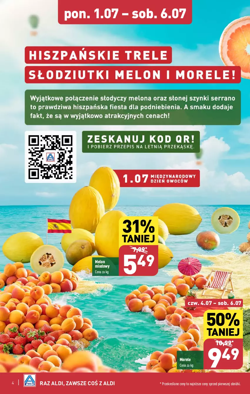 Gazetka promocyjna Aldi - Pełna oferta - ważna 01.07 do 06.07.2024 - strona 4 - produkty: Melon