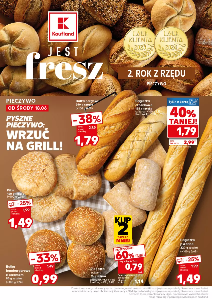 Gazetka promocyjna Kaufland - Mocny Start - ważna 23.06 do 25.06.2025 - strona 16 - produkty: Bagietka, Bułka, Burger, Hamburger, Piec, Pieczywo, Sezam
